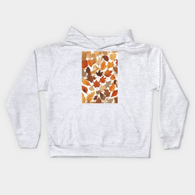 Abstract Autumn Breeze Kids Hoodie by chimmychupink